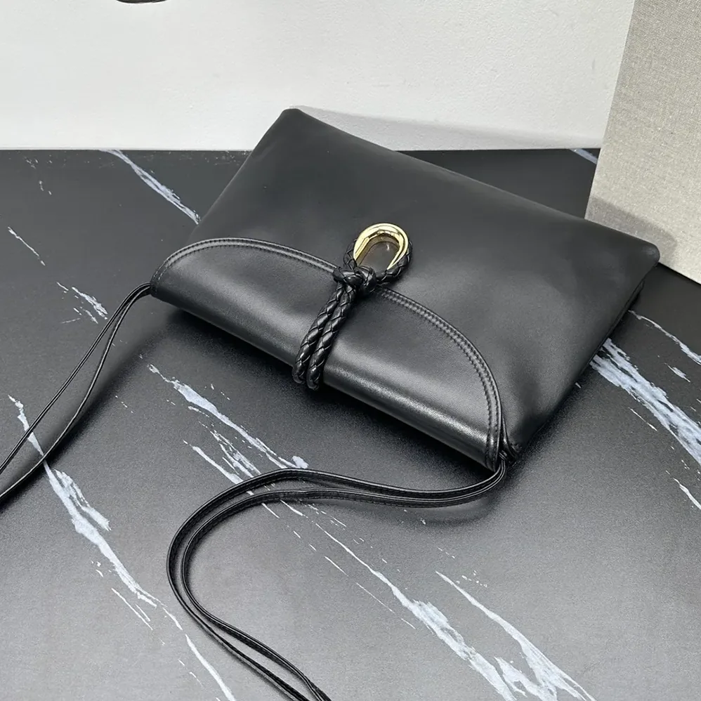 Bottega Veneta Liberta Cross-body Bag in Smooth Calf Leather for Women in Black