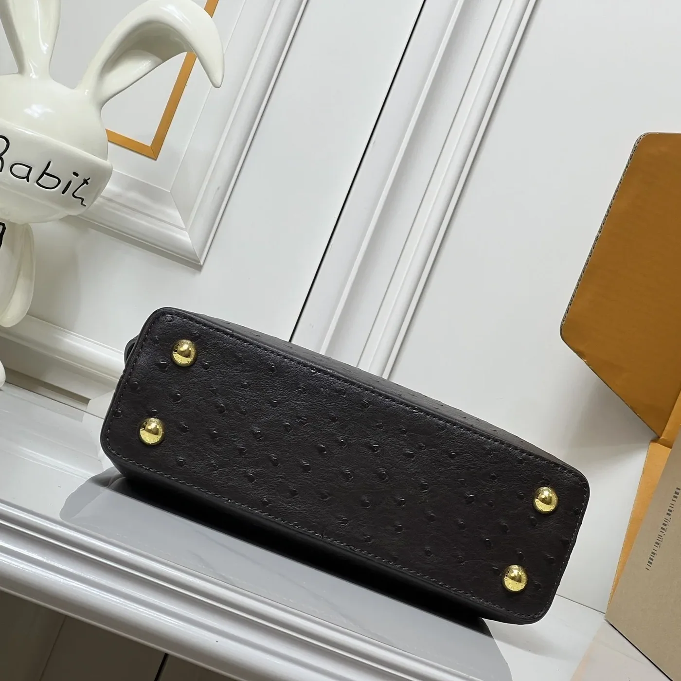 Louis Vuitton Capucines BB Top Handle Bag in Dark Brown Gold Hardware