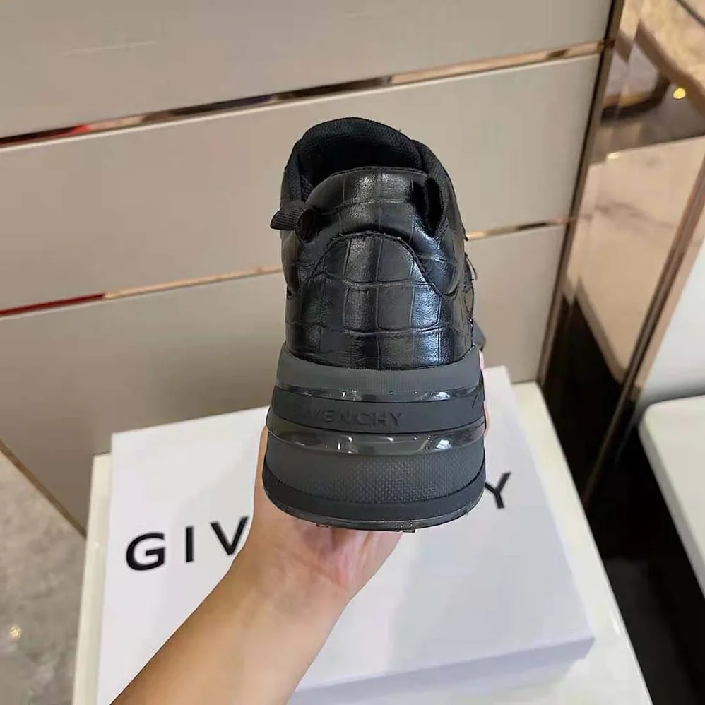 Givenchy Giv 1 Sneakers in Crocodile Effect Leather for Unisex in Black