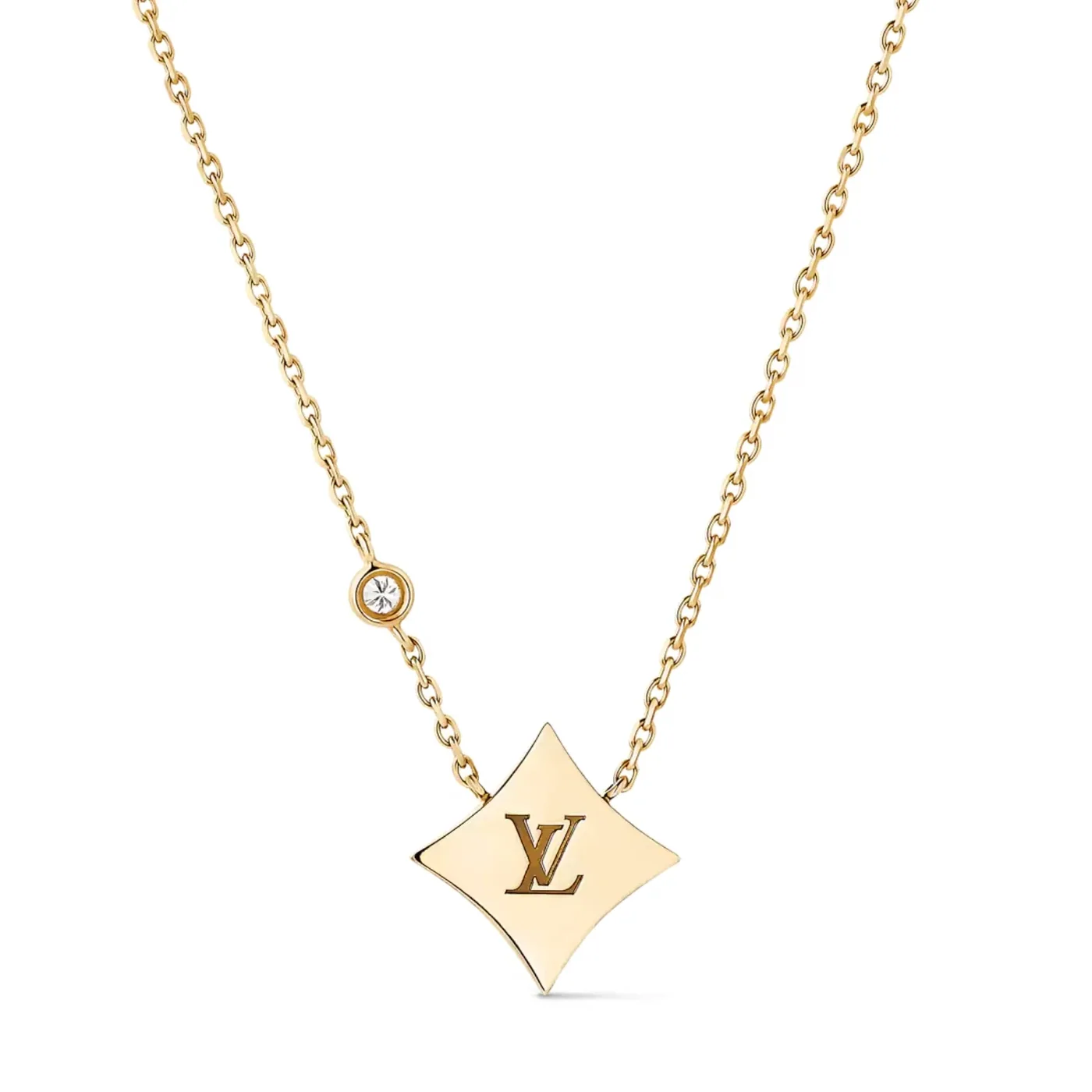 Louis Vuitton Color Blossom BB Star Pendant Necklace Gold in Toned