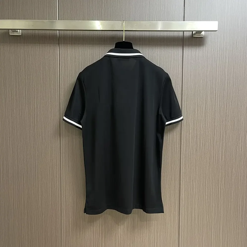 Dior Polo Shirt with Bee Embroidery Black Cotton Piqué for Men Dior Polo Shirt with Bee Embroidery Black Cotton Piqué for Men