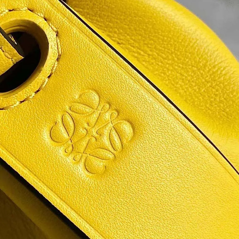 Loewe Nano Balloon Bag in Nappa and Calfskin for Women in Yellow