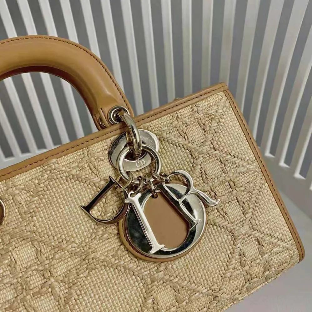 Dior Lady D-Joy Bag Natural Cannage Raffia for Women