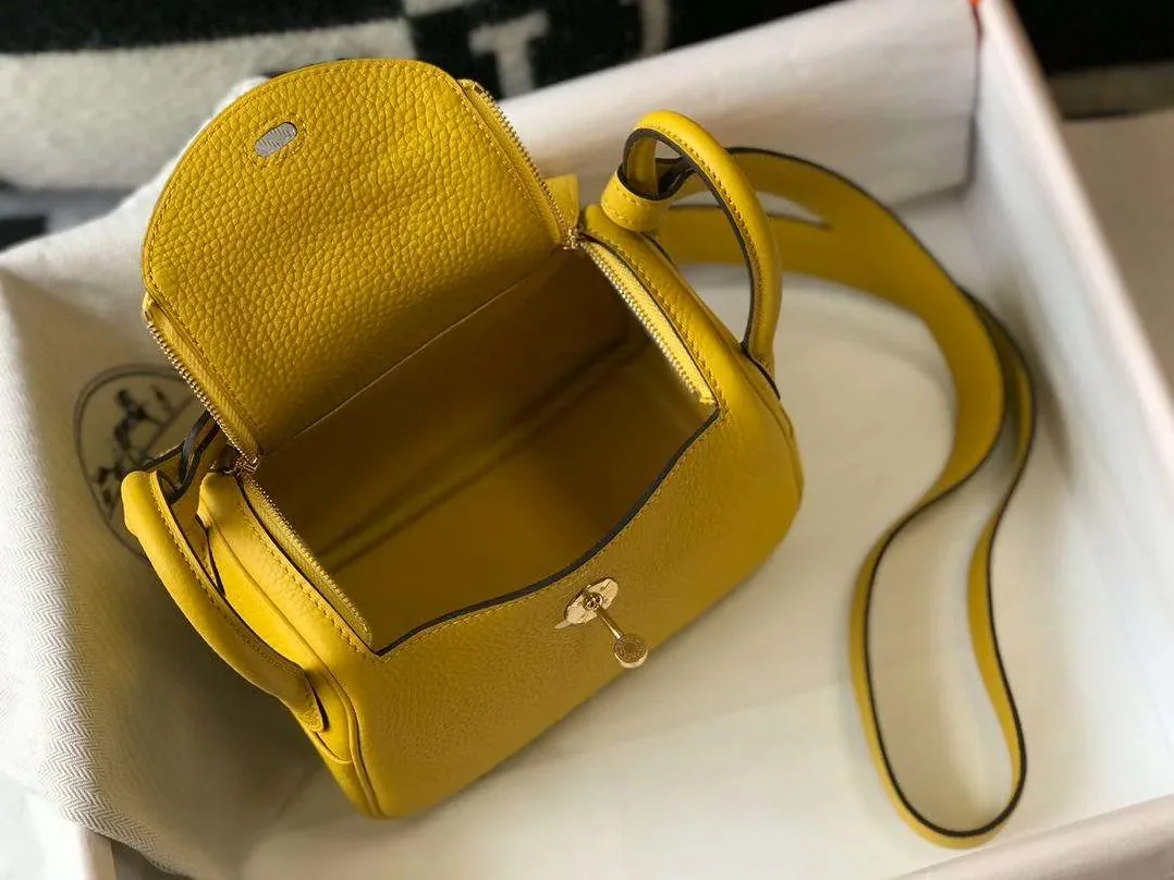 Hermes Lindy Mini Yellow /