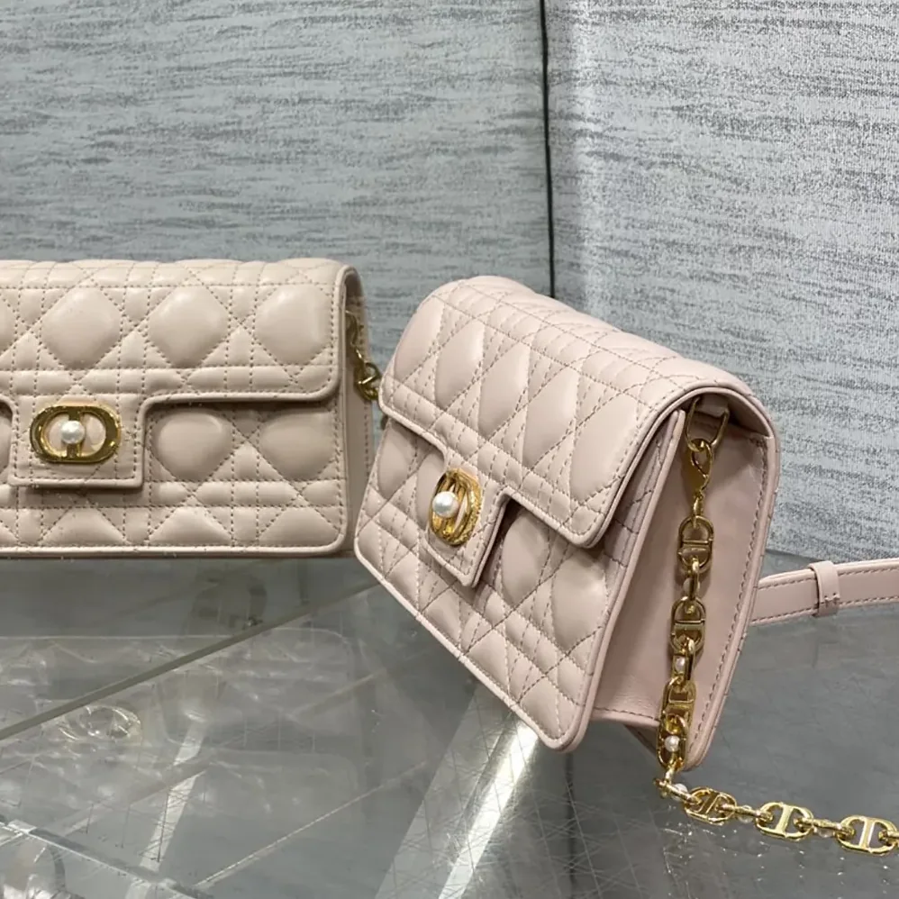 Dior Jolie Mini Bag Powder Pink Cannage Lambskin for Women Dior Jolie Mini Bag Powder Pink Cannage Lambskin for Women