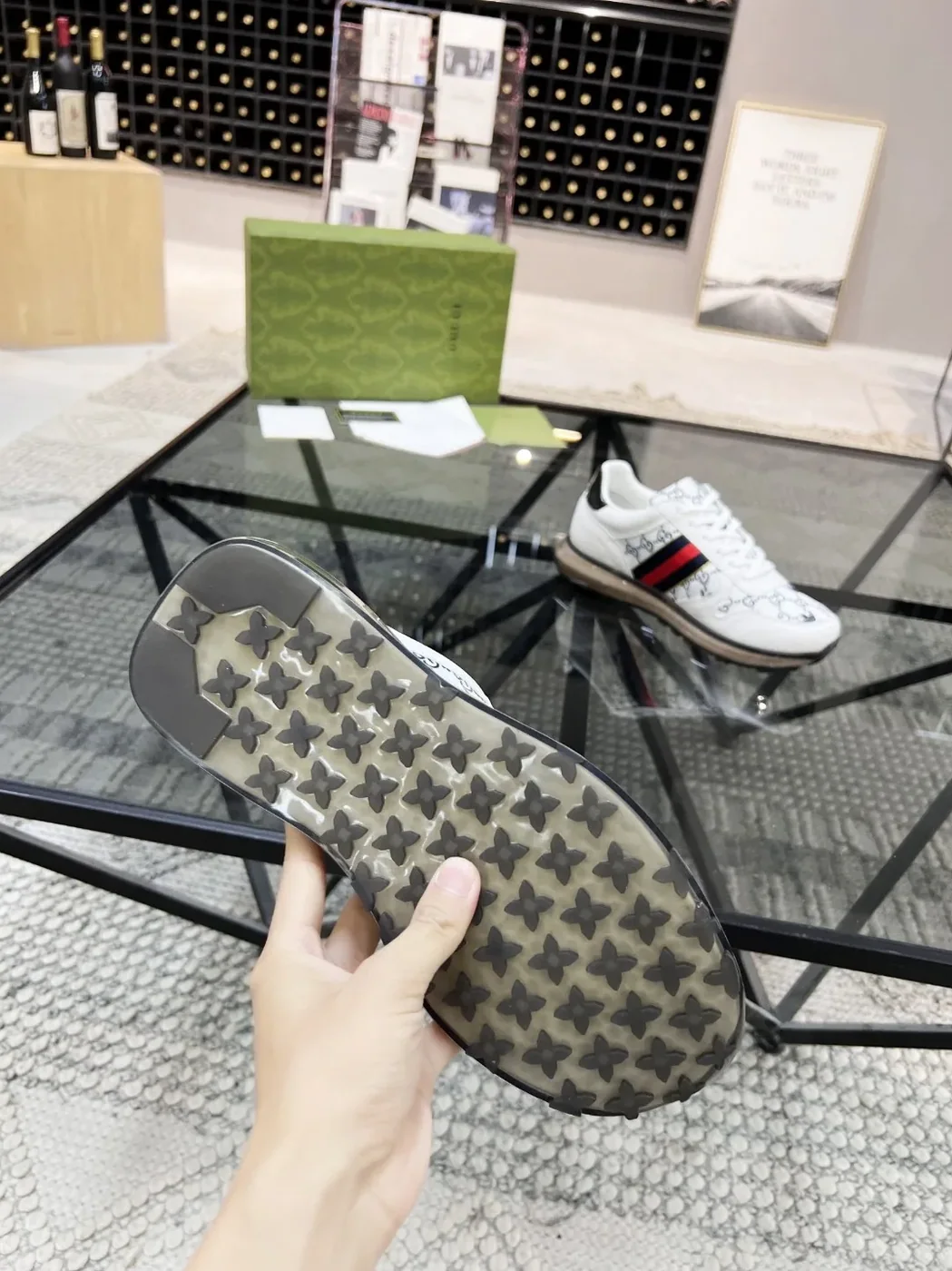 Gucci x Adidas GG Sneakers With Web White for Men Gucci x Adidas GG Sneakers With Web White for Men