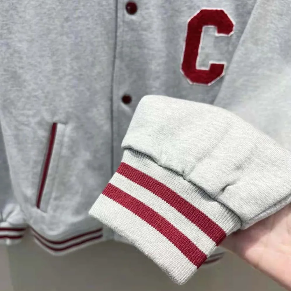 Celine Teddy College Jacket in Cotton Fleece for Women Celine Teddy College Jacket in Cotton Fleece for Women