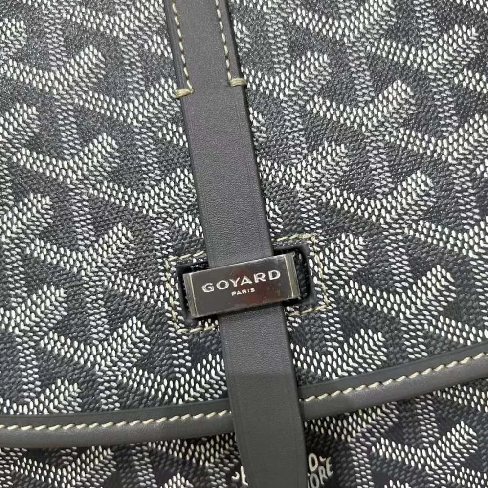 Goyard Belvedere MM Bag for Unisex in Gray