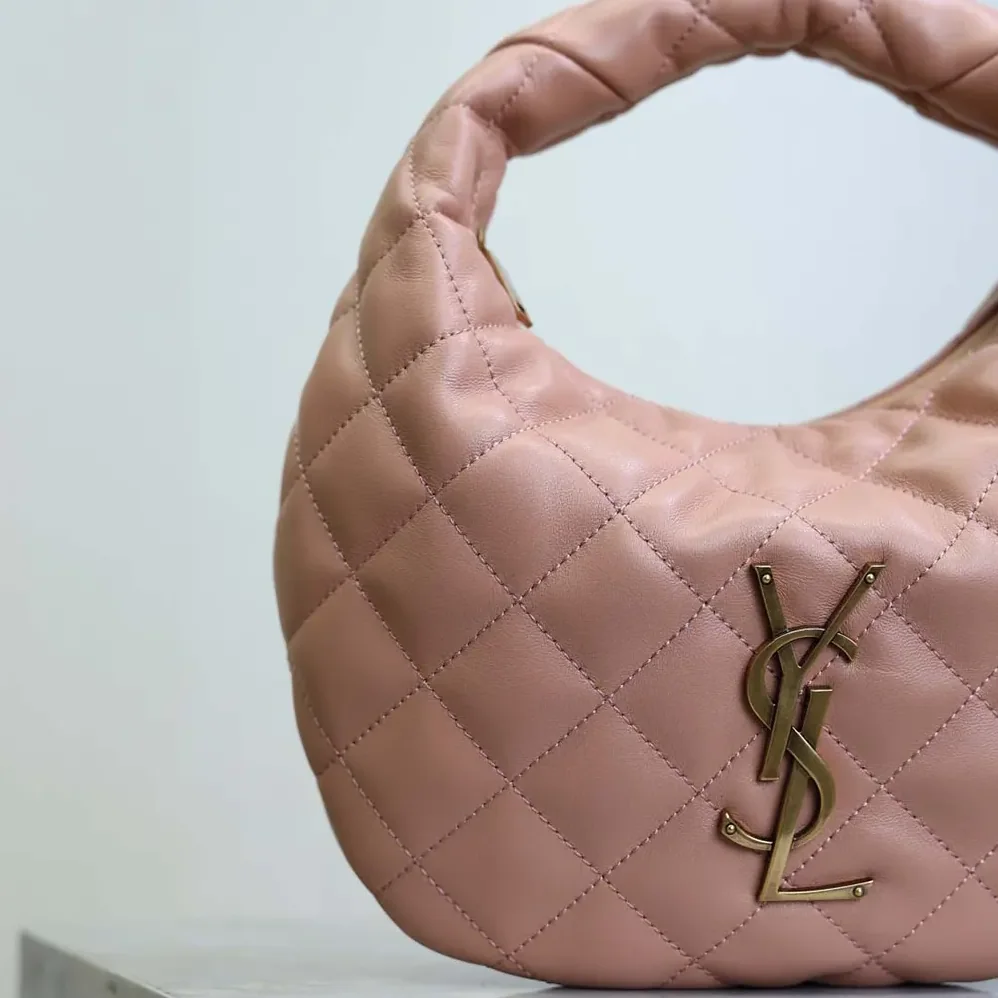 Saint Laurent YSL Icarino In Quilted Nappa for Women in Pink Saint Laurent YSL Icarino In Quilted Nappa for Women in Pink