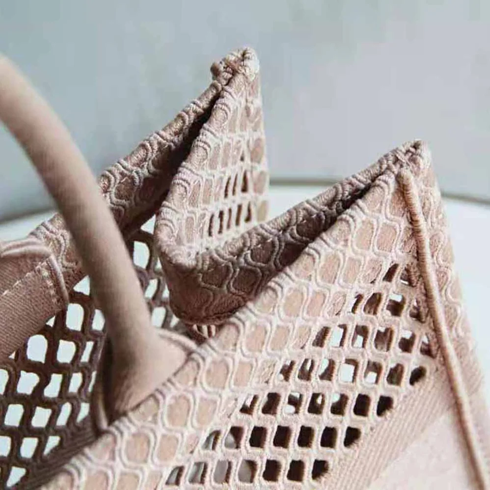 Dior Small Dior Book Tote Pink Mesh Embroidery for Women Dior Small Dior Book Tote Pink Mesh Embroidery for Women