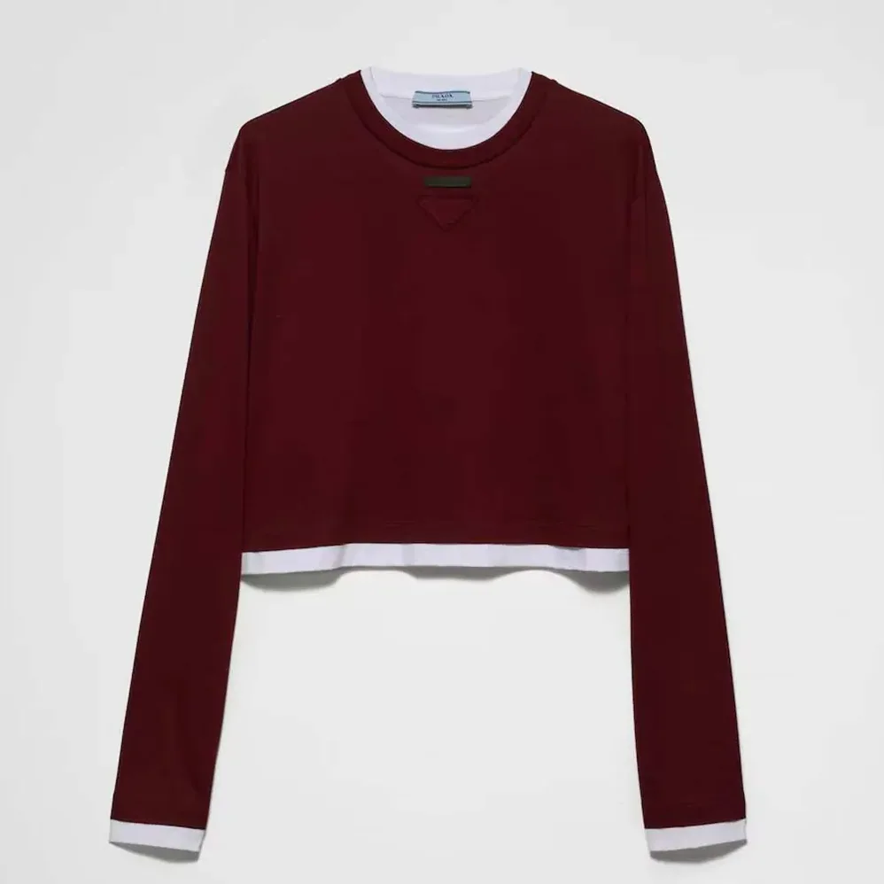 Prada Long-sleeved Jersey T for Women in shirt Prada Long-sleeved Jersey T for Women in shirt