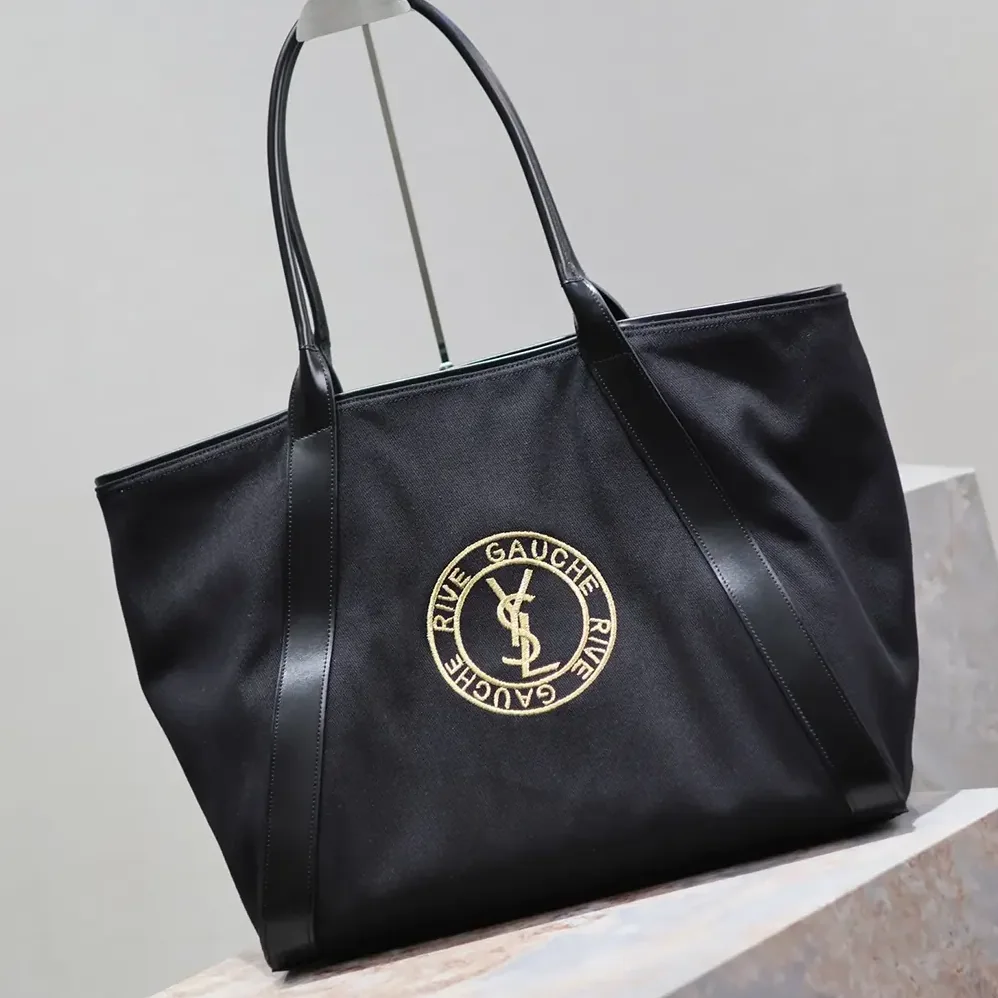 Saint Laurent YSL Rive Gauche Tote Bag in Canvas for Unisex