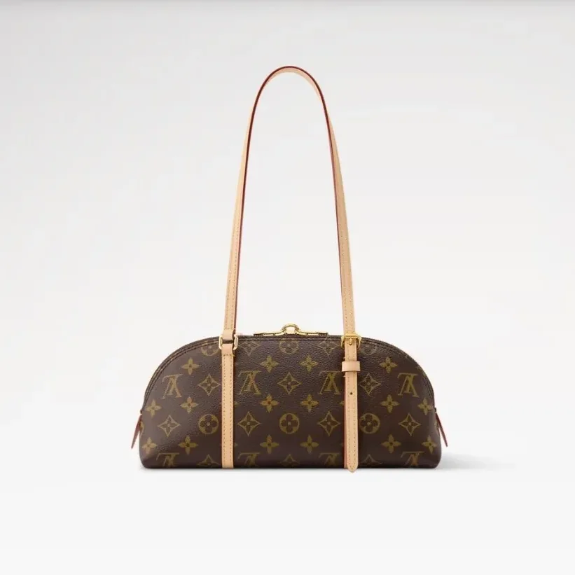 Louis Vuitton Squire East West Shoulder Bag in Monogram Gold Hardware