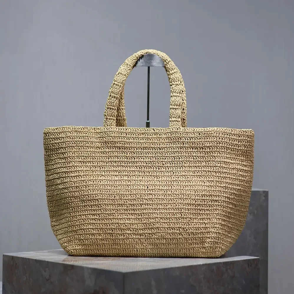 Saint Laurent YSL Saint Laurent Tote in Raffia for Unisex