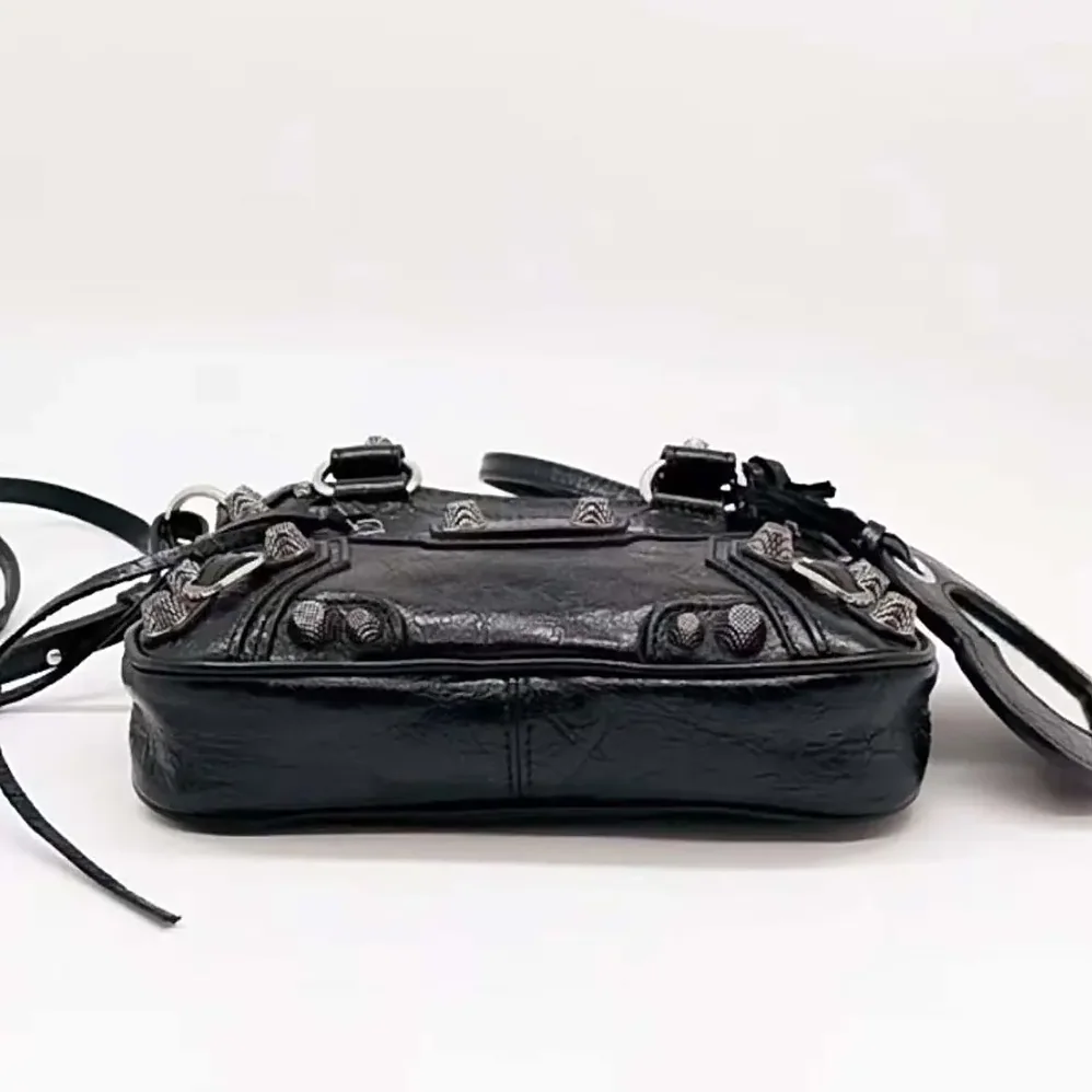 Balenciaga Neo Cagole XS Handbag in Black Arena Lambskin for Women