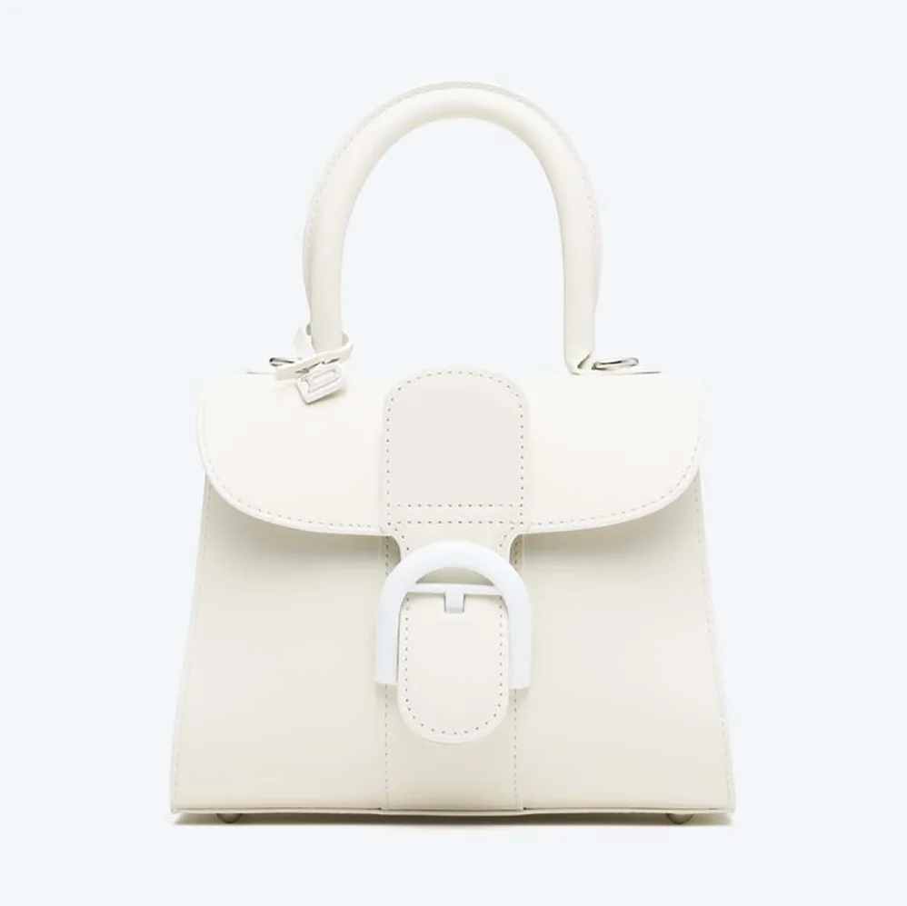 Delvaux Brillant Mini in Box Calf for Women in White Delvaux Brillant Mini in Box Calf for Women in White