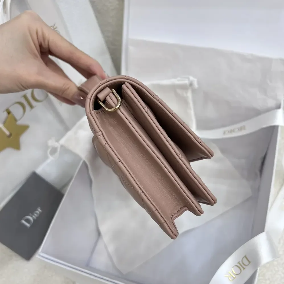 Dior My Dior Mini Bag Rose des Vents Cannage Lambskin for Women Dior My Dior Mini Bag Rose des Vents Cannage Lambskin for Women
