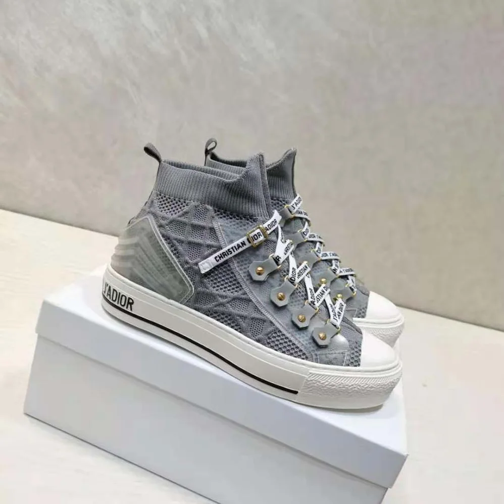 Dior Walk'n'dior Sneaker Silver Cannage Technical Mesh for Women Dior Walk'n'dior Sneaker Silver Cannage Technical Mesh for Women