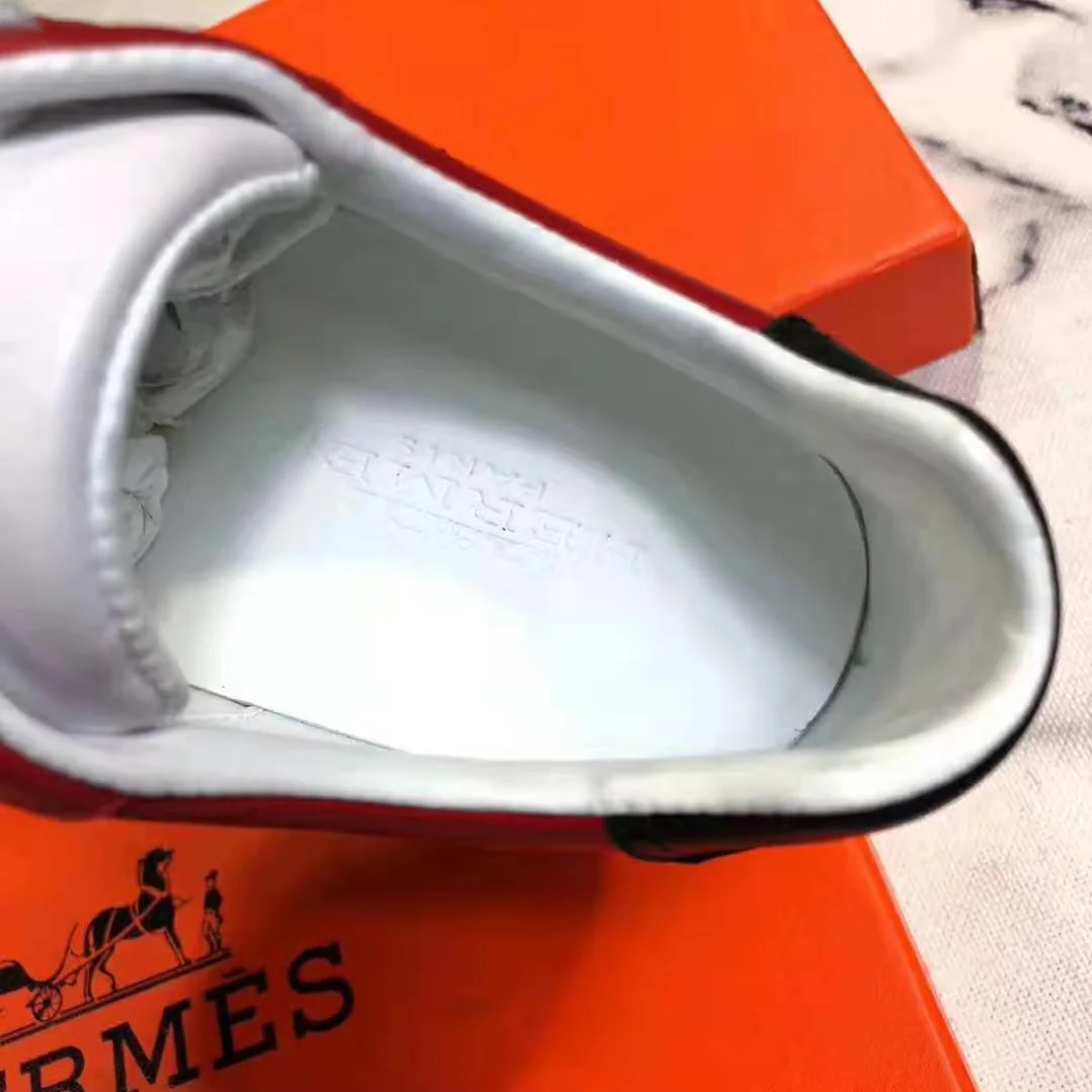 Hermes Trail sneaker in Calfskin for Men in Red