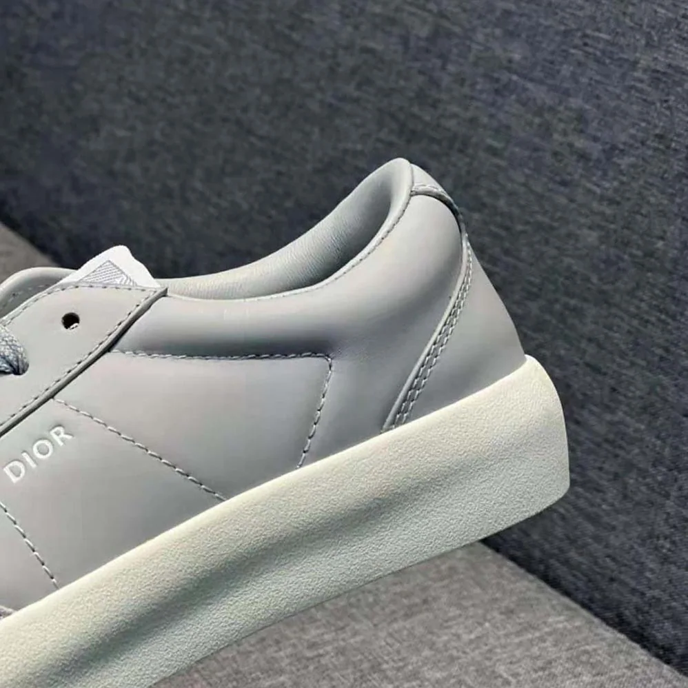 Dior B101 Sneaker Dior Gray Smooth Calfskin and Nubuck for Men