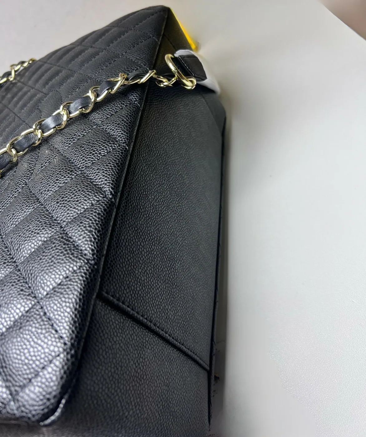Chanel Classic Large Tote Bag in Black Gold Hardware