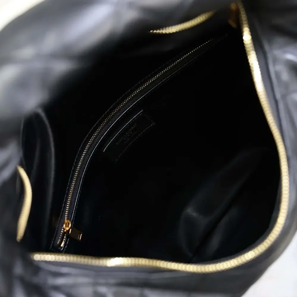 Saint Laurent YSL Icare Hobo In Quilted Nappa for Women in Black Saint Laurent YSL Icare Hobo In Quilted Nappa for Women in Black