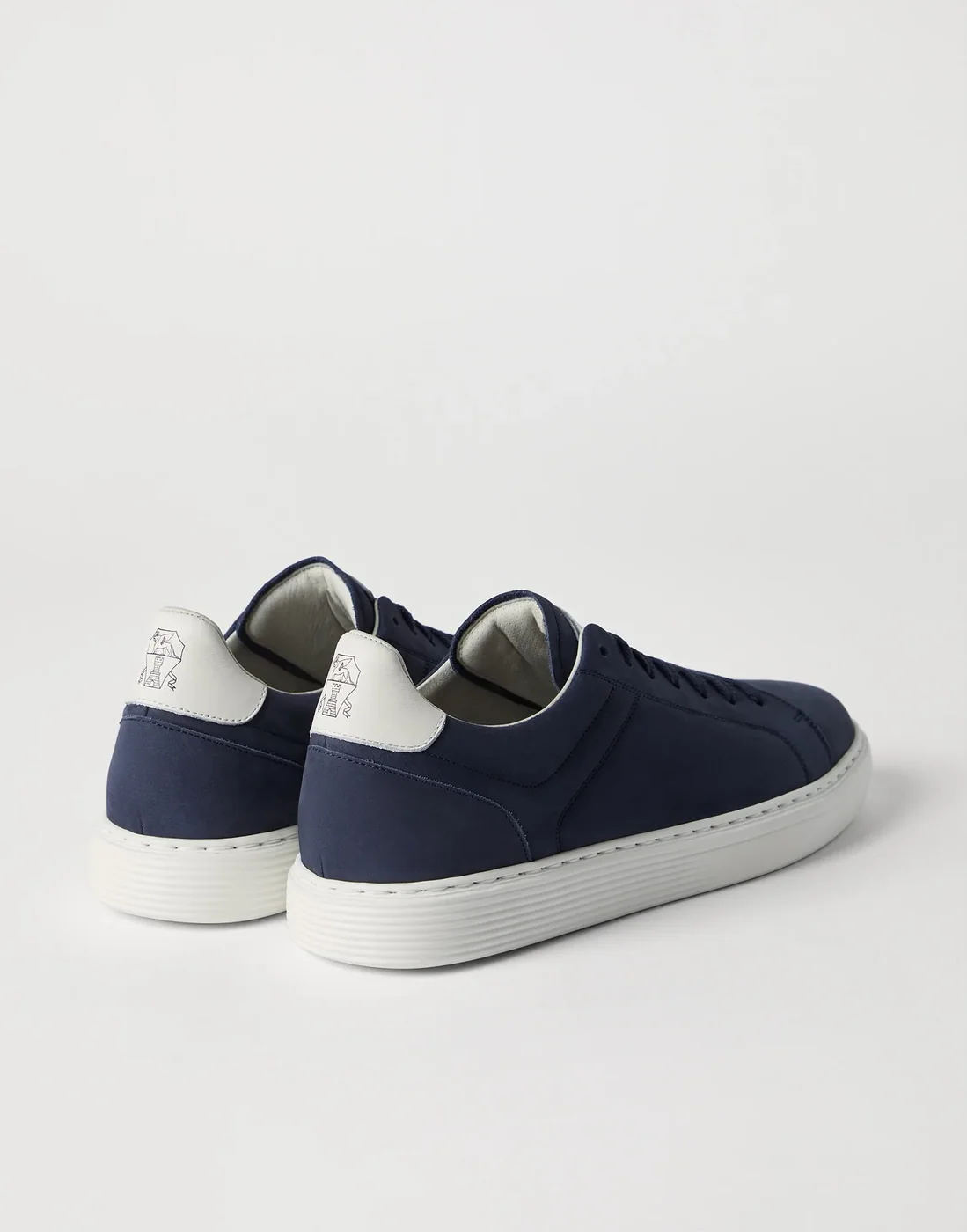 Brunello Cucinelli Nubuck Calfskin Sneakers Blue Loafers - 252MZUDBTJ264