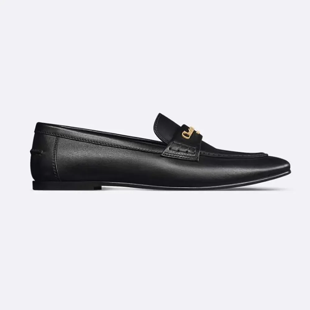 Dior Boy Loafer Black Supple Calfskin for Women