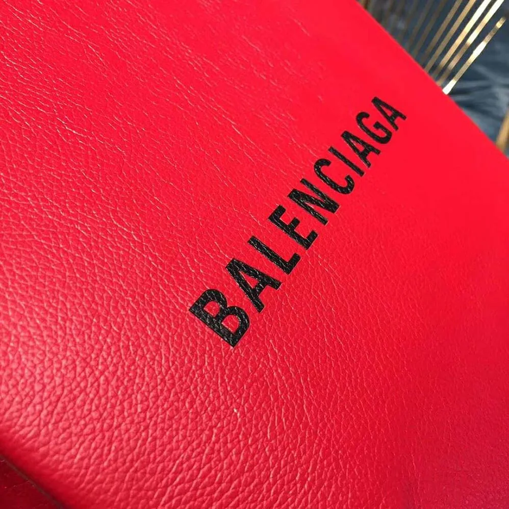 Balenciaga Shooping Tote XXS Small Natural Grain Calfskin for Women in Red