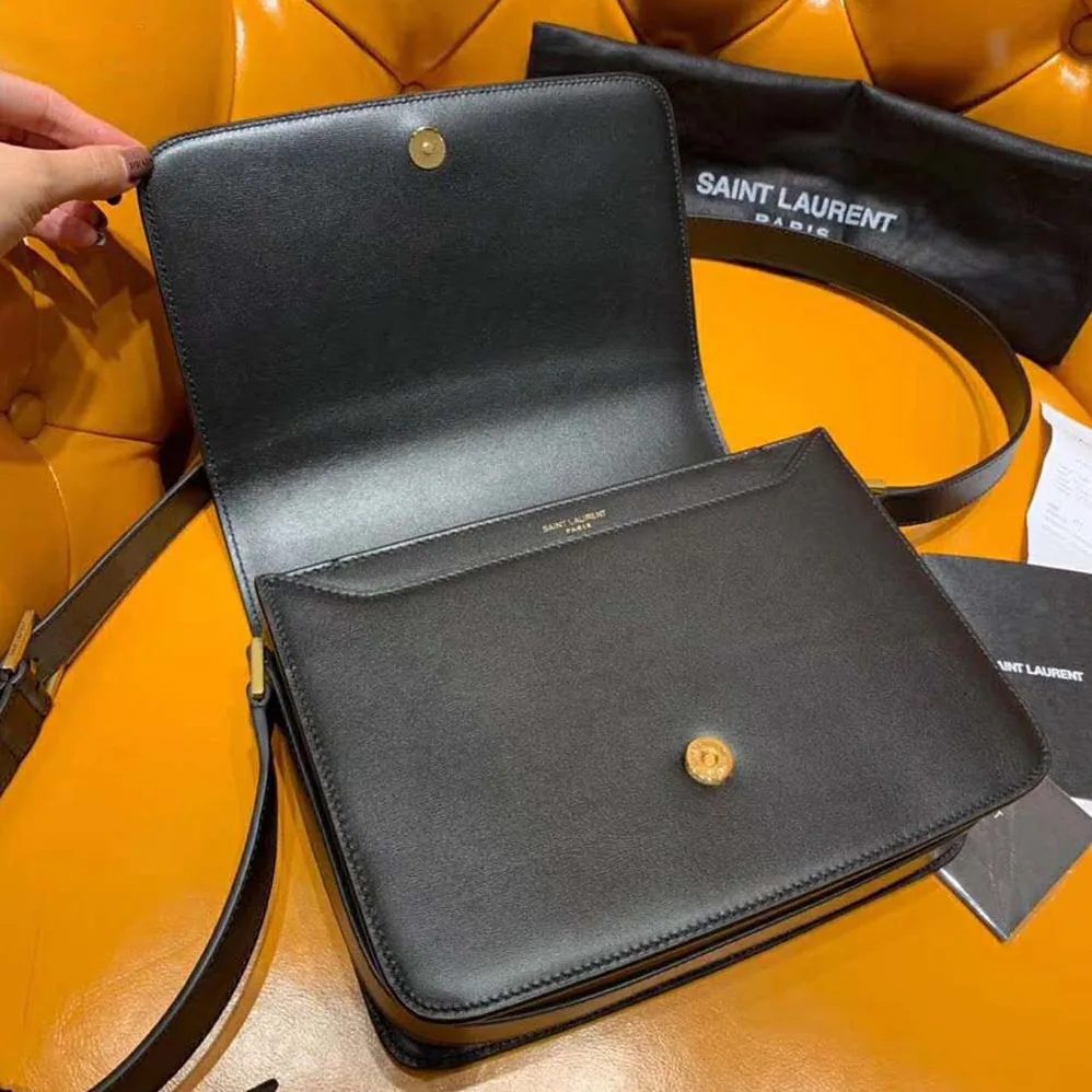 Saint Laurent YSL Le 61 Medium Saddle Bag Smooth for Women in Black Saint Laurent YSL Le 61 Medium Saddle Bag Smooth for Women in Black