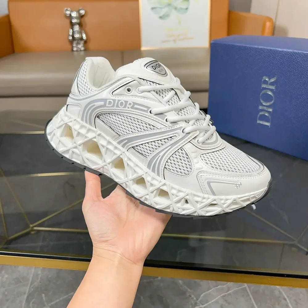Dior B35 NXXT Sneaker White Technical Fabric and White Technical Mesh for Men