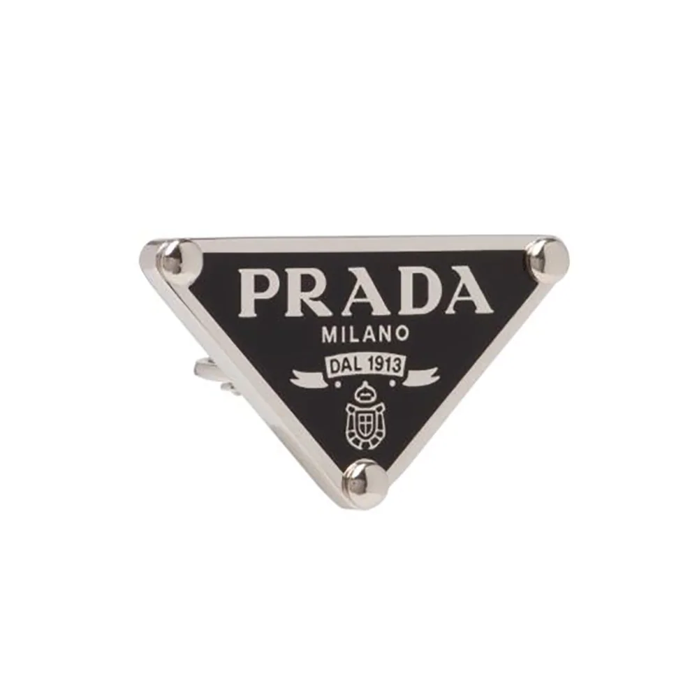 Prada Symbole Single Earring for Women in Black Prada Symbole Single Earring for Women in Black