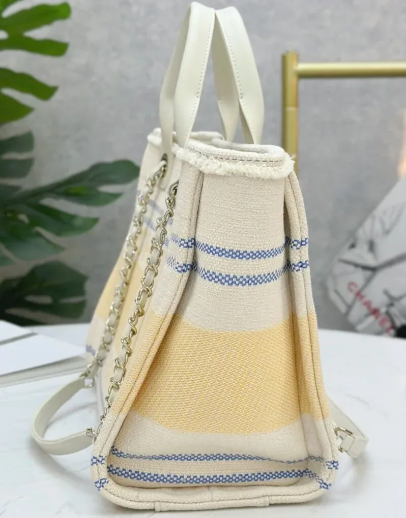 Chanel Large Deauville Tote Bag Sand /