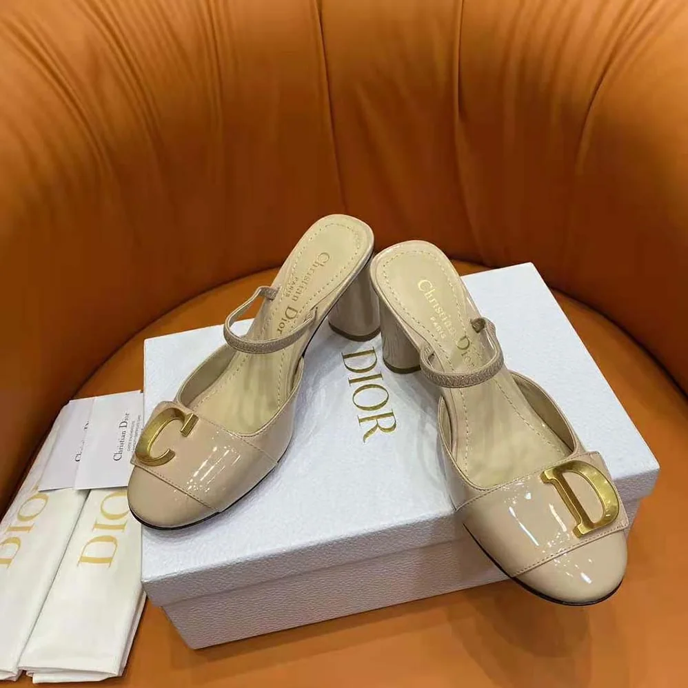 Dior C'est Dior Slingback Pump Nude Patent Calfskin for Women Dior C'est Dior Slingback Pump Nude Patent Calfskin for Women