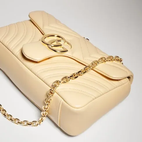 Gucci Marmont Medium Shoulder Bag in Light Yellow Gold Hardware Gucci Marmont Medium Shoulder Bag in Light Yellow Gold Hardware