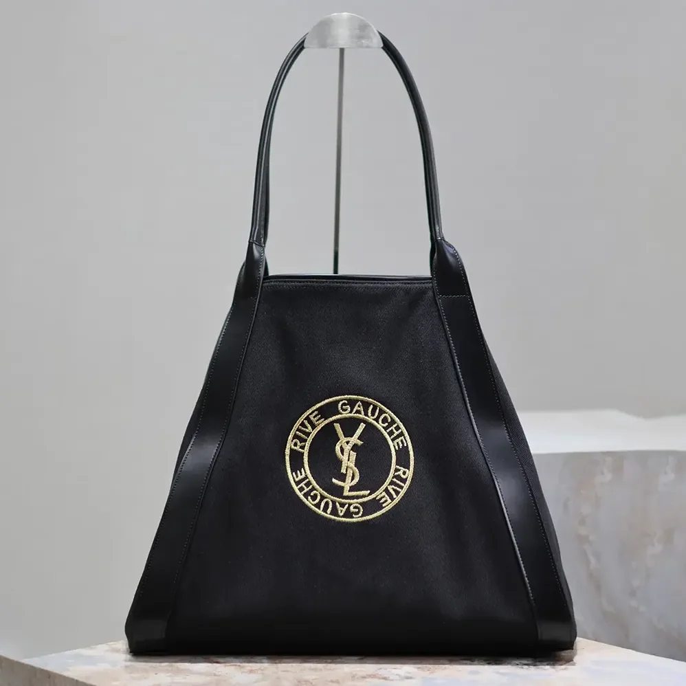 Saint Laurent YSL Rive Gauche Tote Bag in Canvas for Unisex