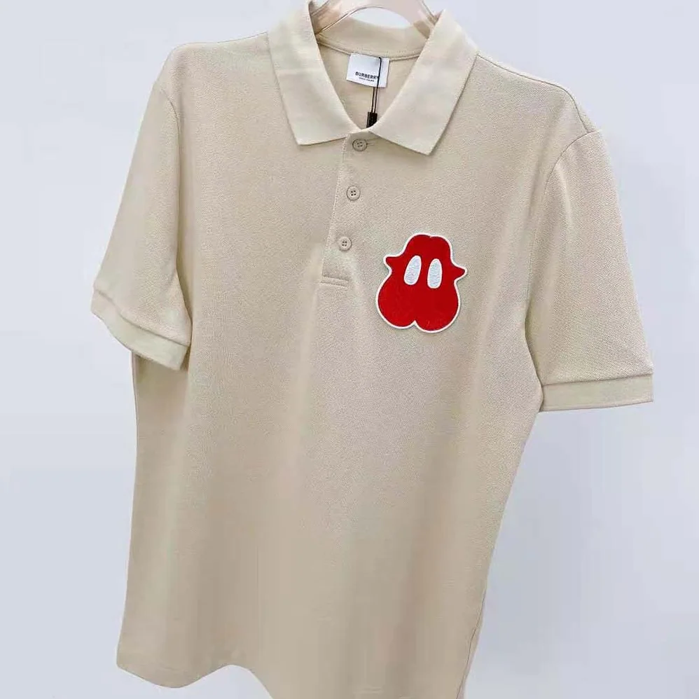 Burberry Monster Graphic Cotton Pique Oversized Polo Shirt for Men in Sandy