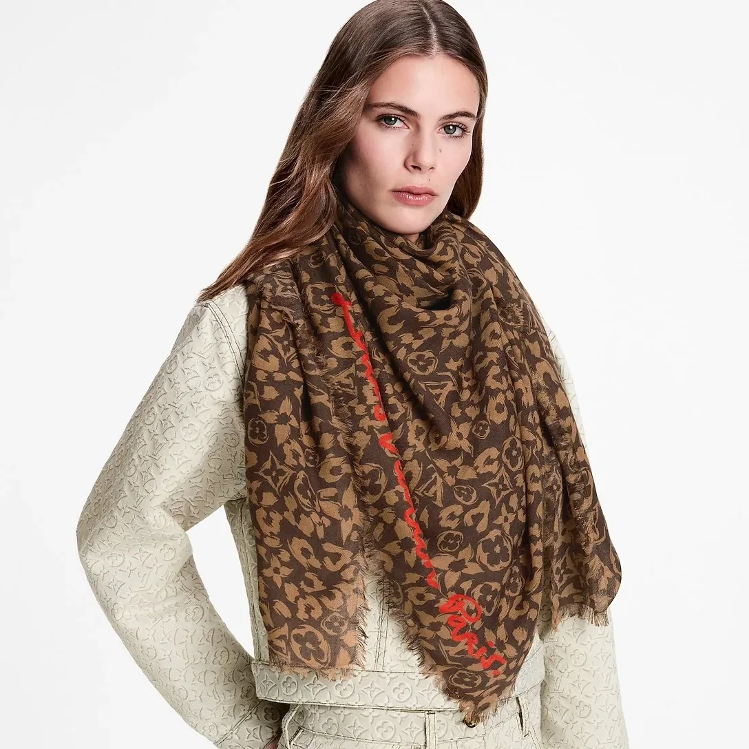 Louis Vuitton LV Safari Stole in Brown