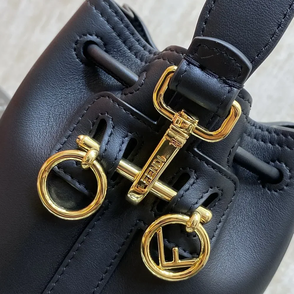 Fendi Mon Tresor Black Leather Mini for Women in bag Fendi Mon Tresor Black Leather Mini for Women in bag