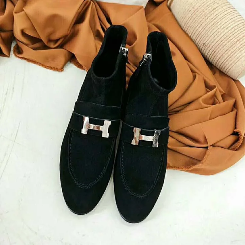 Hermes Shoes Saint Honore Ankle Boot for Women in Black Hermes Shoes Saint Honore Ankle Boot for Women in Black