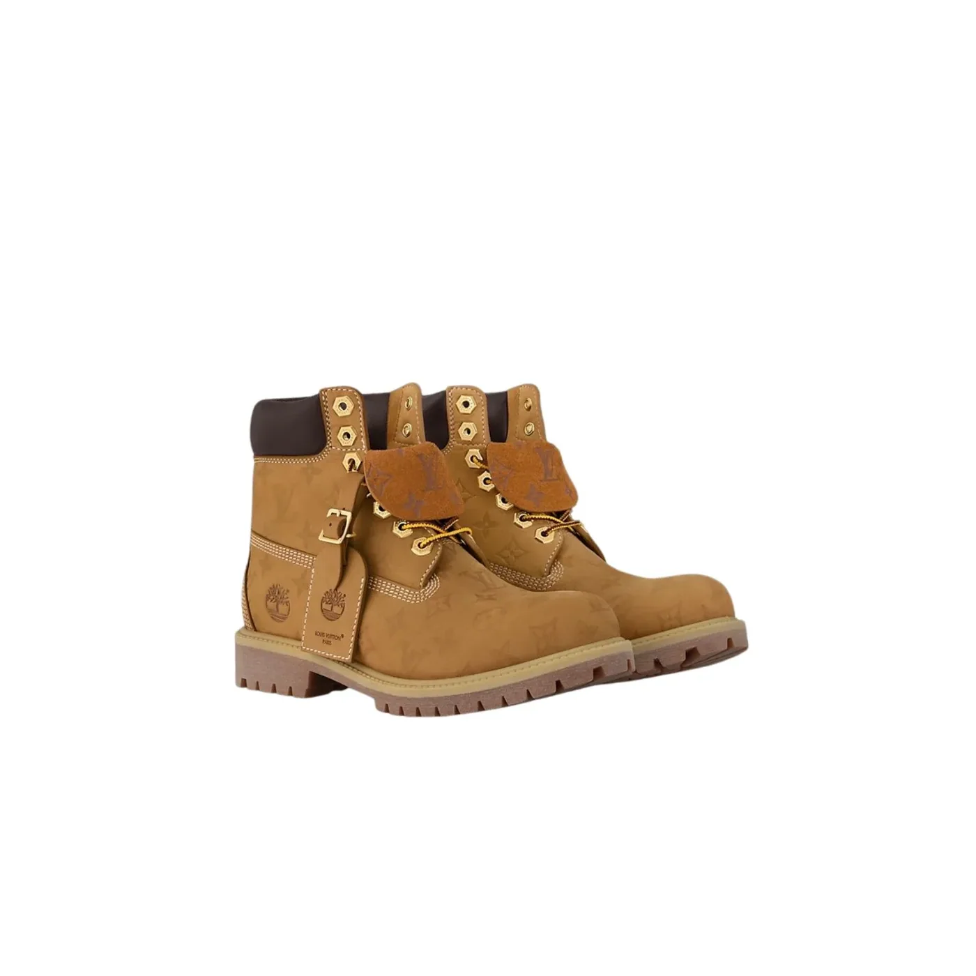 Louis Vuitton x Timberland 6-In Ankle Boots Beige 1AD72T