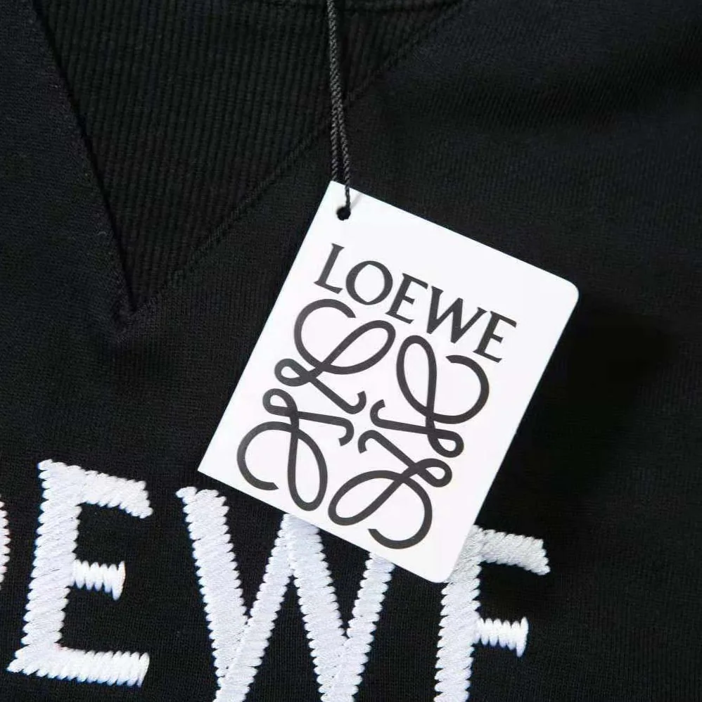 Loewe Regular Fit Sweatshirt in Cotton for Men in Black