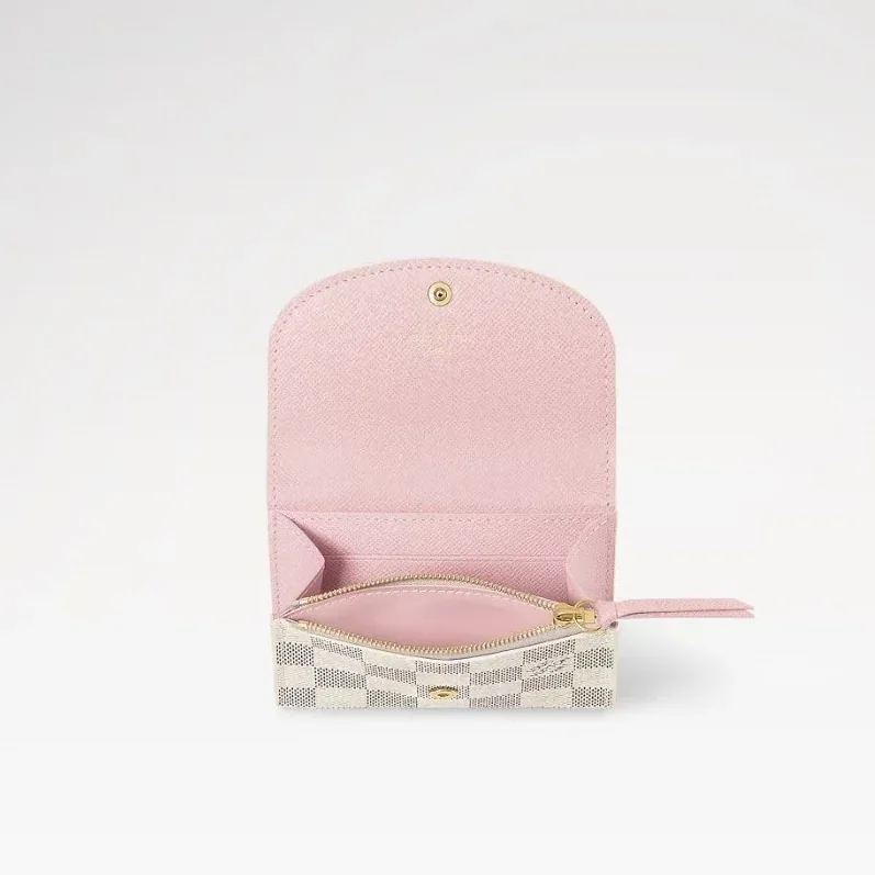 Louis Vuitton Rosalie Coin Purse Damier Azur Canvas /