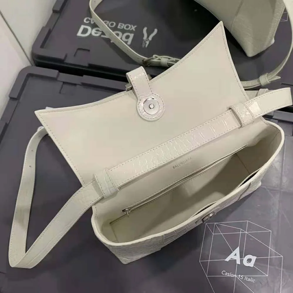 Balenciaga Downtown XS Shoulder Bag in White for Women Balenciaga Downtown XS Shoulder Bag in White for Women
