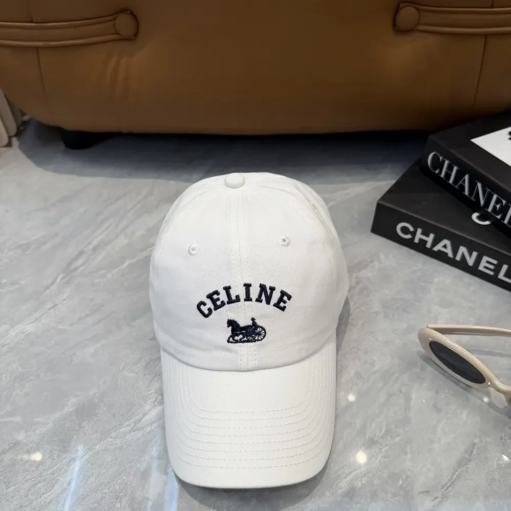 Celine Richelieu Cap In Cotton Twill for Women in White