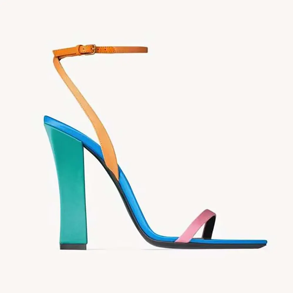 Saint Laurent YSL Dominique Sandals in Satin Crepe for Women Saint Laurent YSL Dominique Sandals in Satin Crepe for Women