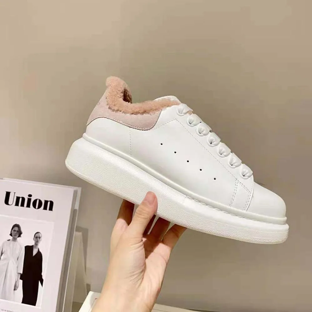Alexander Mcqueen Oversized Sneaker Pink Smooth Calf Leather for Women Alexander Mcqueen Oversized Sneaker Pink Smooth Calf Leather for Women