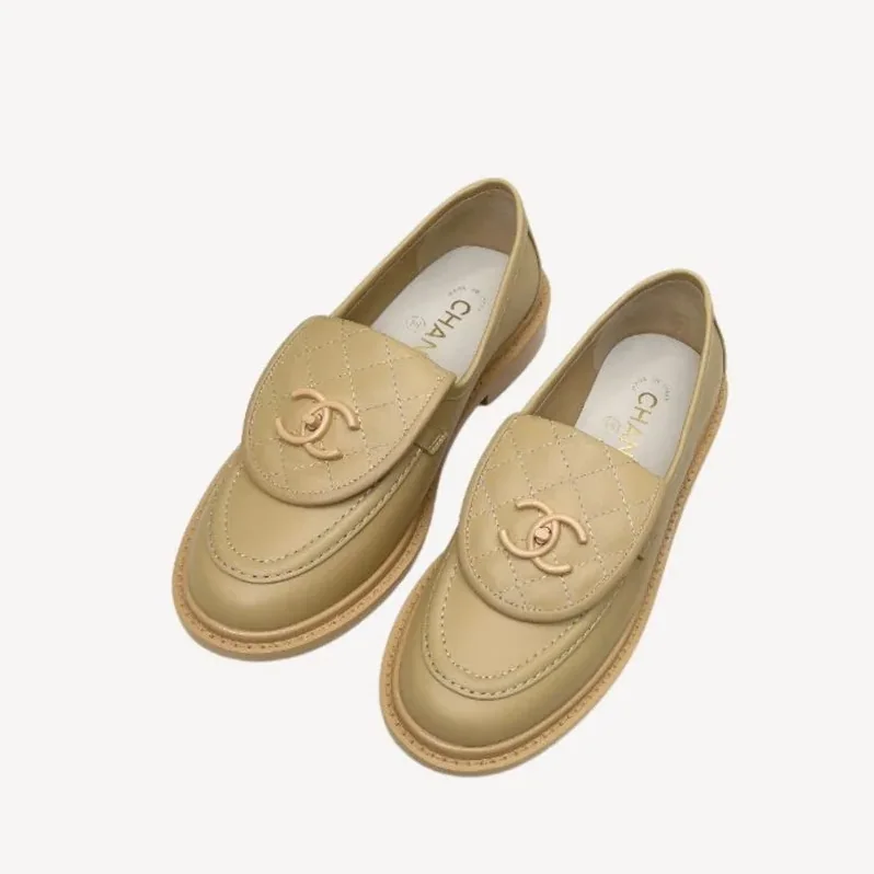 Chanel Moccasins Beige Chanel Moccasins Beige