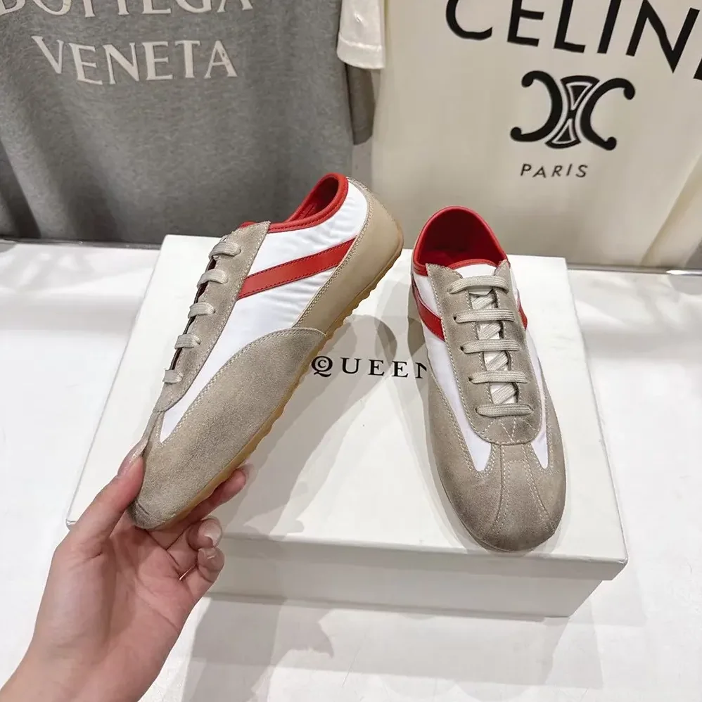 Alexander Mcqueen Boxe Sneaker in White for Unisex in Red