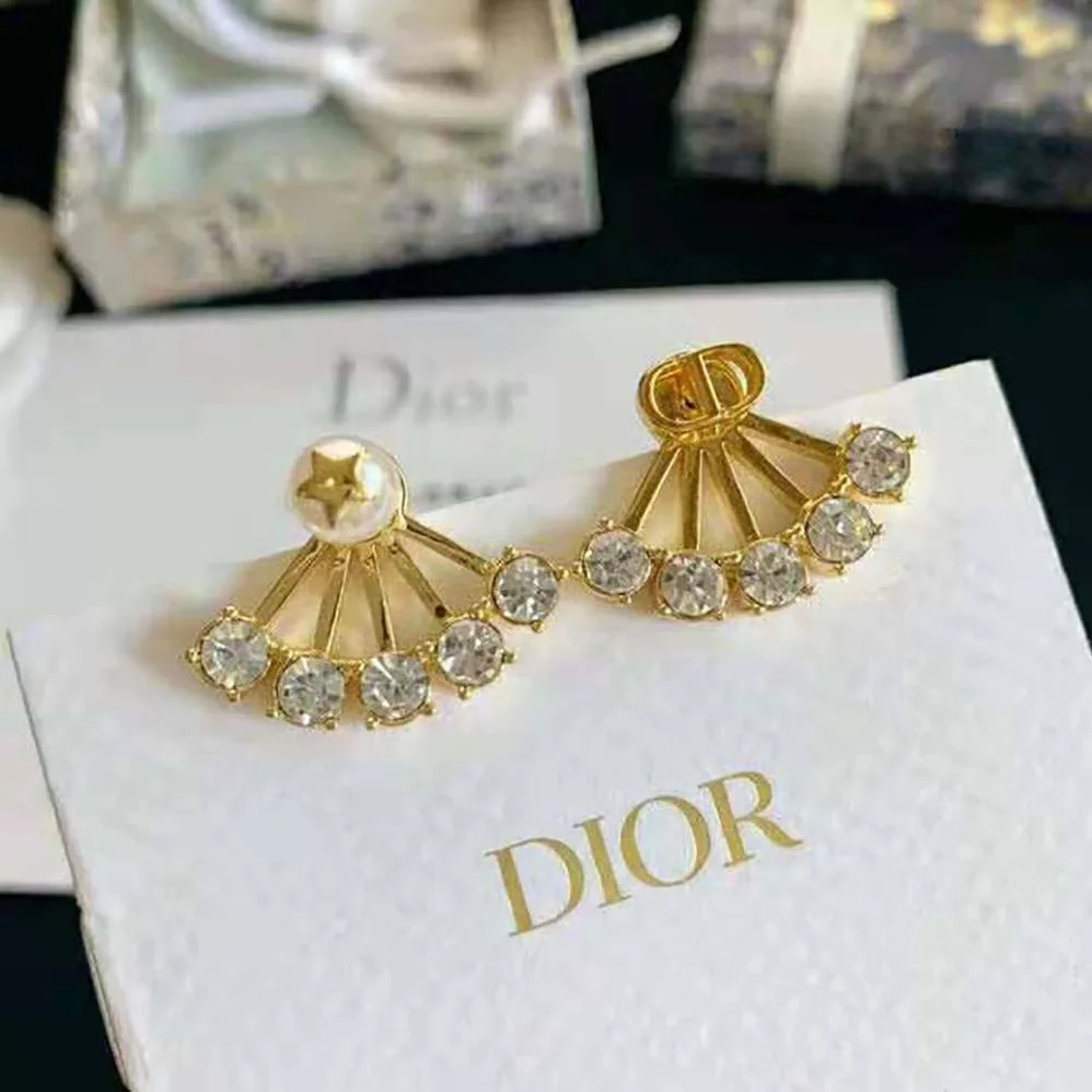 Dior Petit CD Earrings Gold for Women in Finish Metal Dior Petit CD Earrings Gold for Women in Finish Metal
